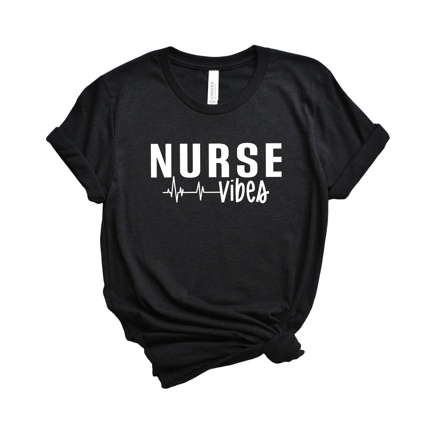 Nurse Vibes Heartbeat | Short Sleeve Graphic Tee