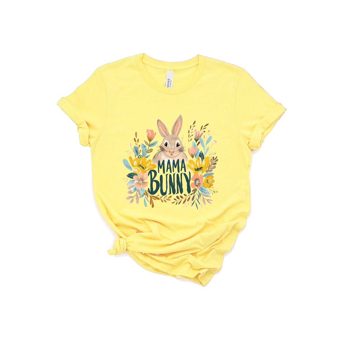 Mama Bunny Floral | Short Sleeve Graphic Tee
