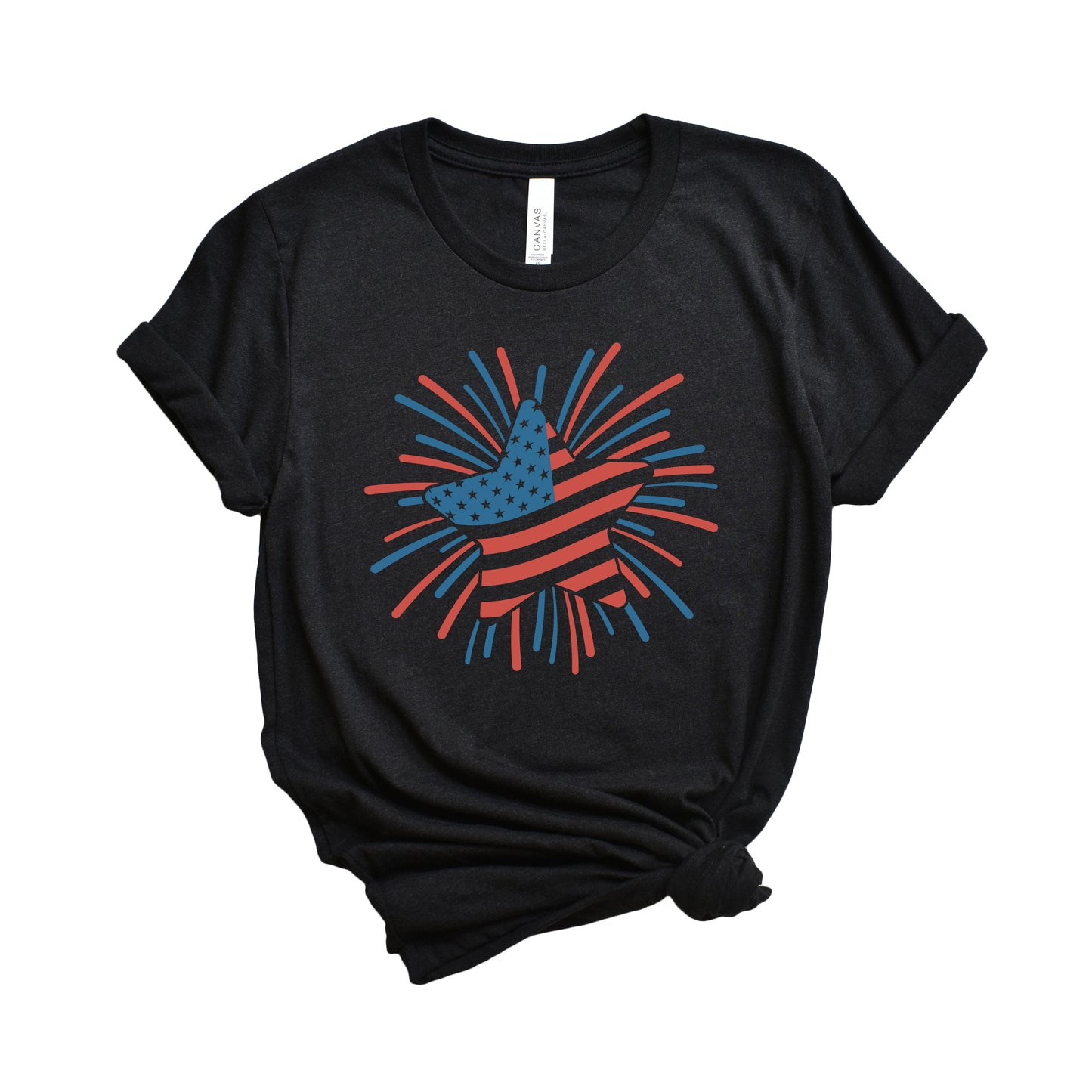 Star Flag Firework | Short Sleeve Graphic Tee