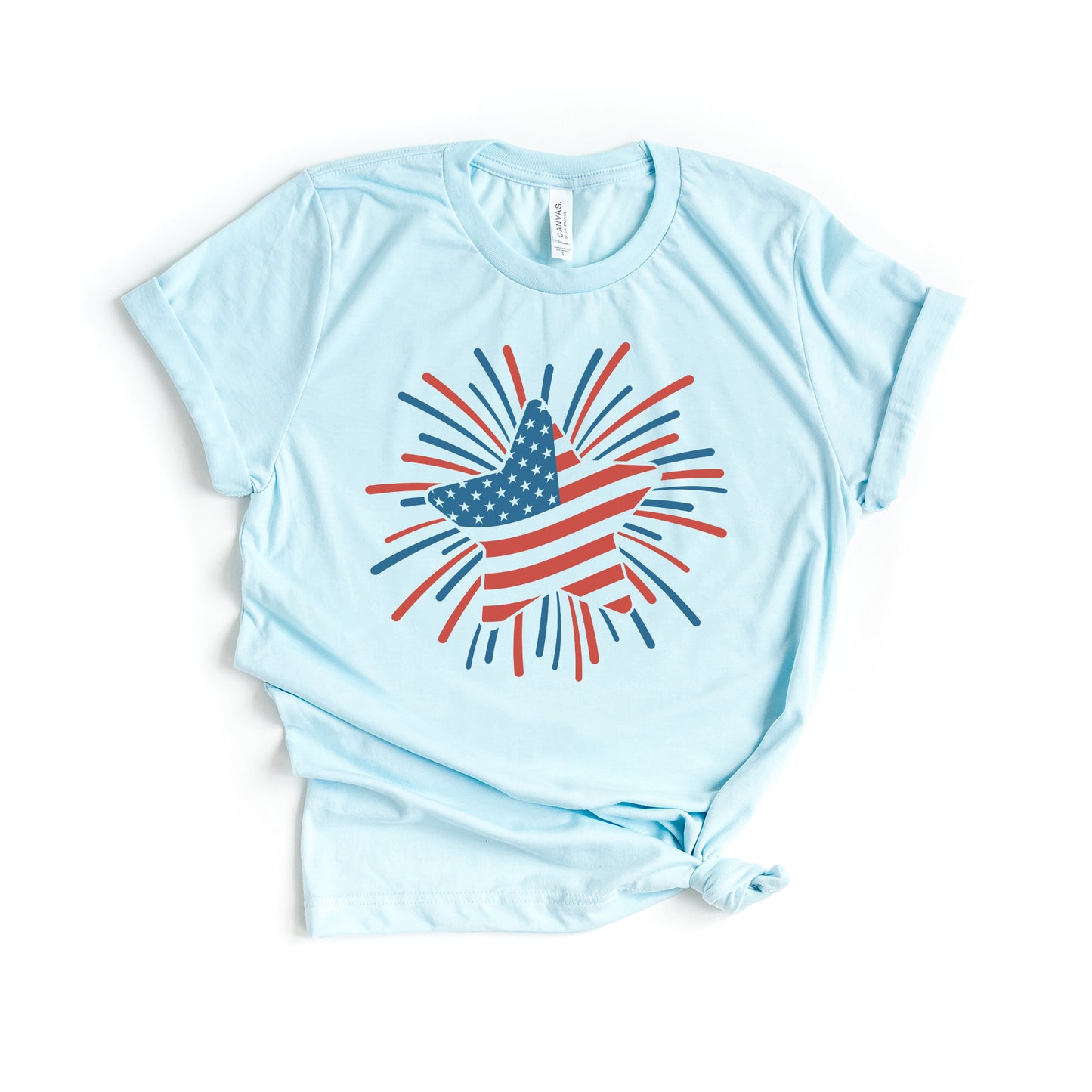 Star Flag Firework | Short Sleeve Graphic Tee