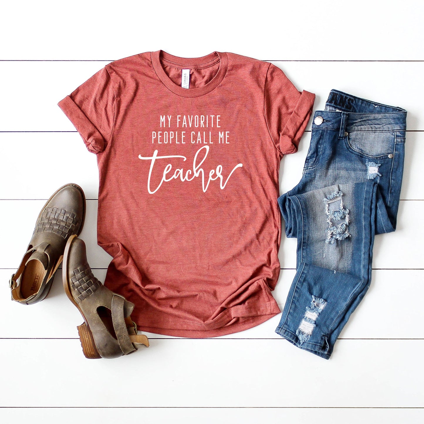 My Favorite People Call Me Teacher | Short Sleeve Graphic Tee