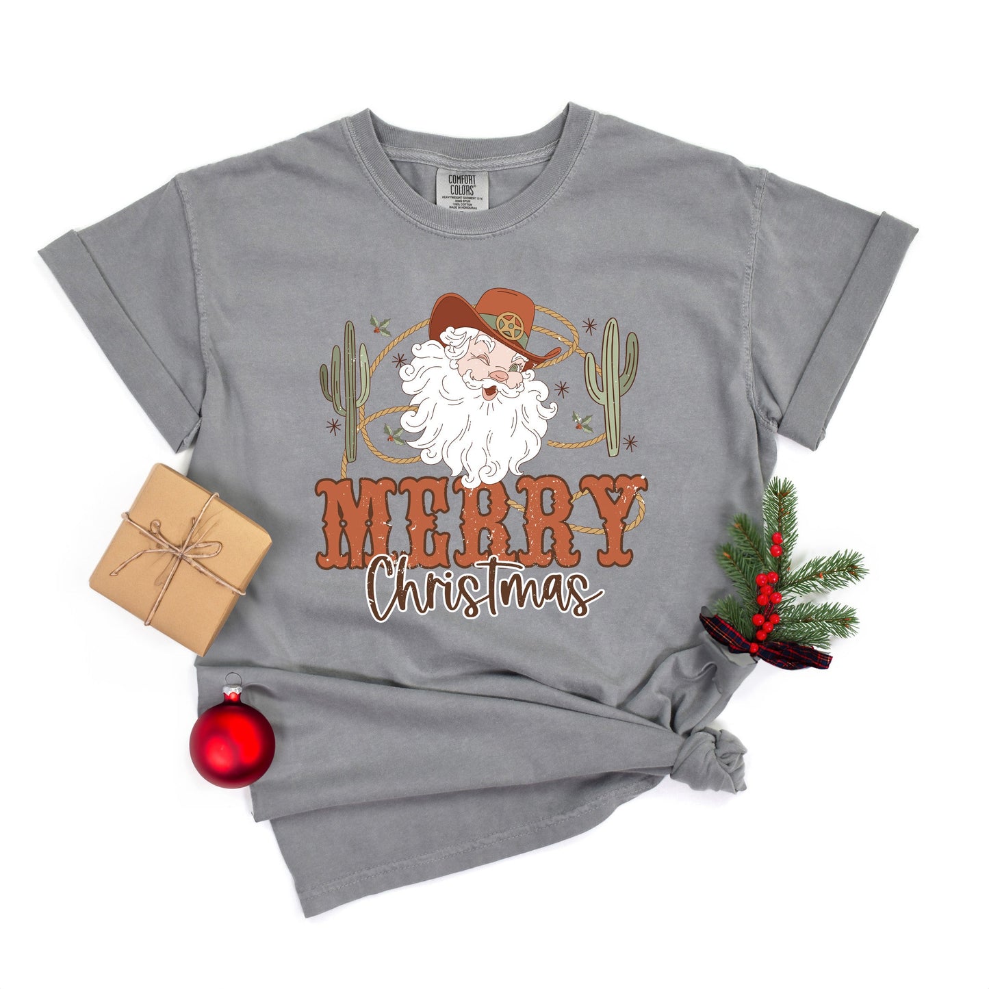 Cactus Western Santa | Garment Dyed Tee