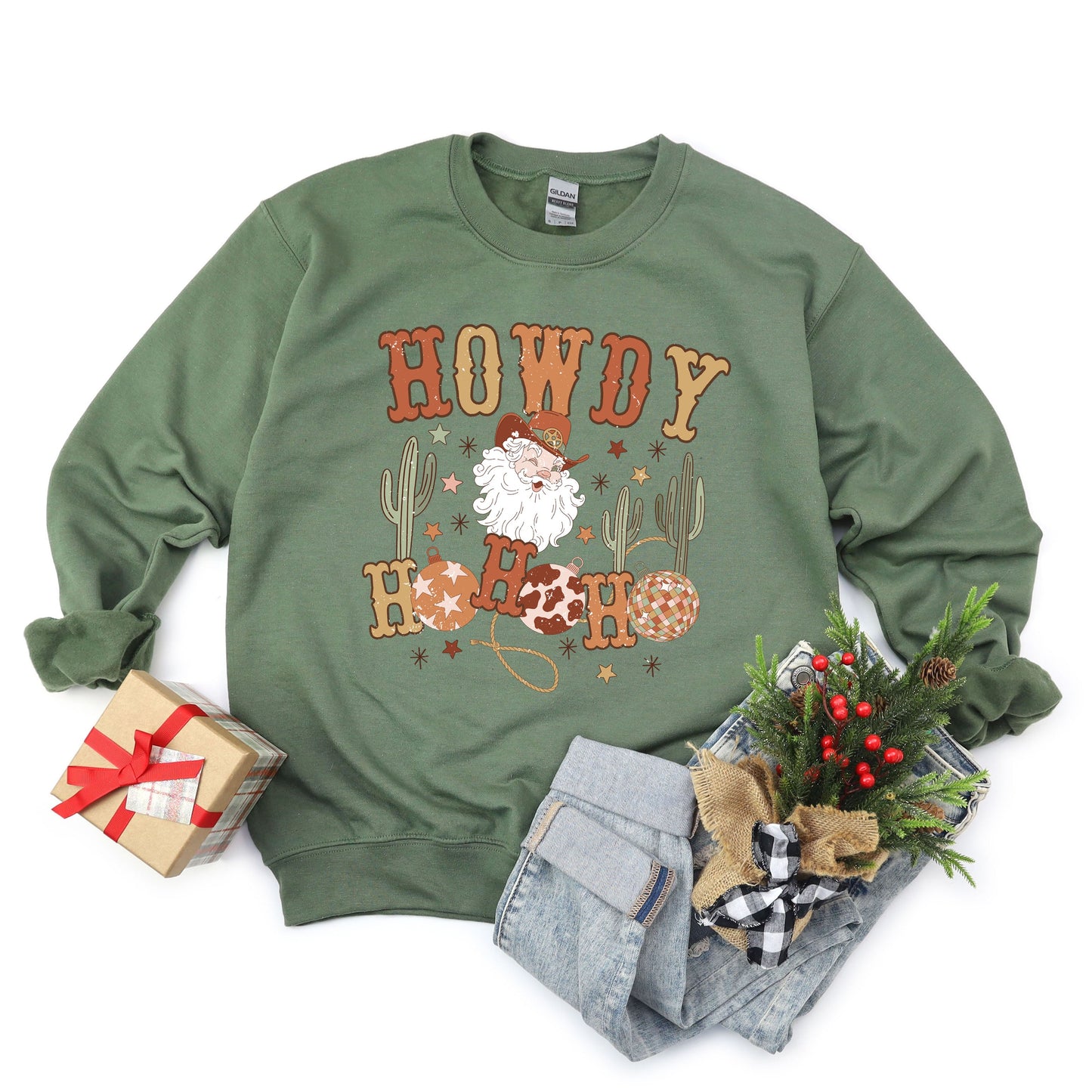 Western Santa Ho Ho Ho | Sweatshirt
