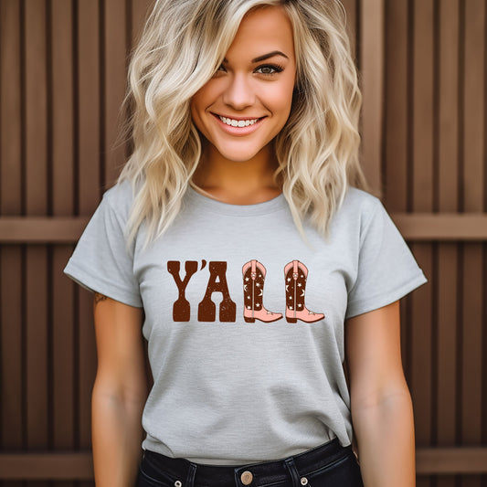Y'all Boots | Short Sleeve Graphic Tee