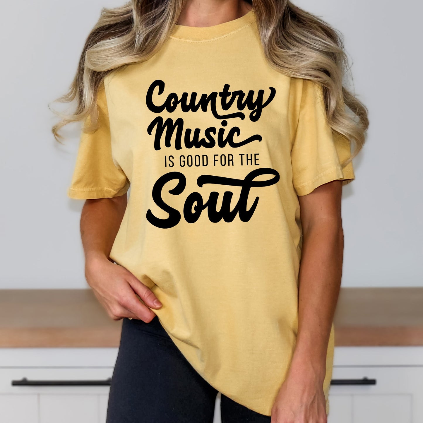 Country Music Is Good For The Soul | Garment Dyed Tee