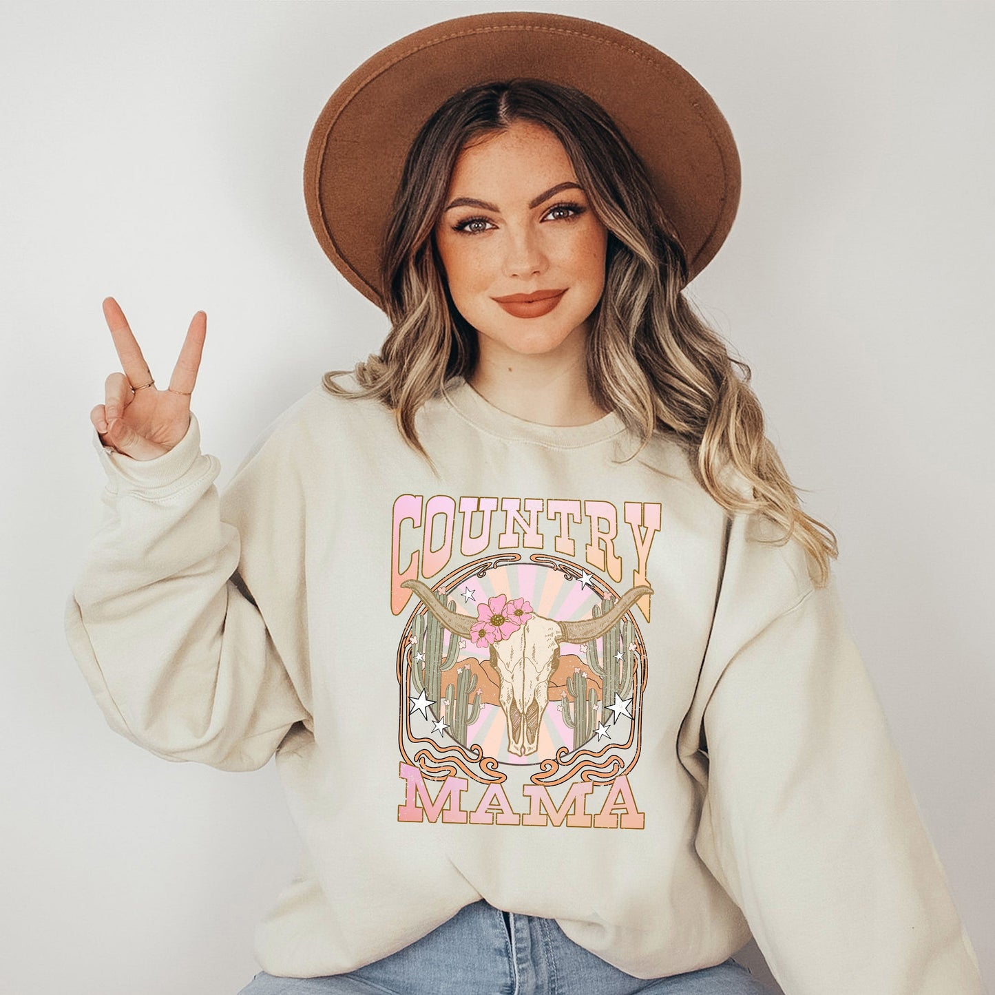 Country Mama Grunge | Sweatshirt