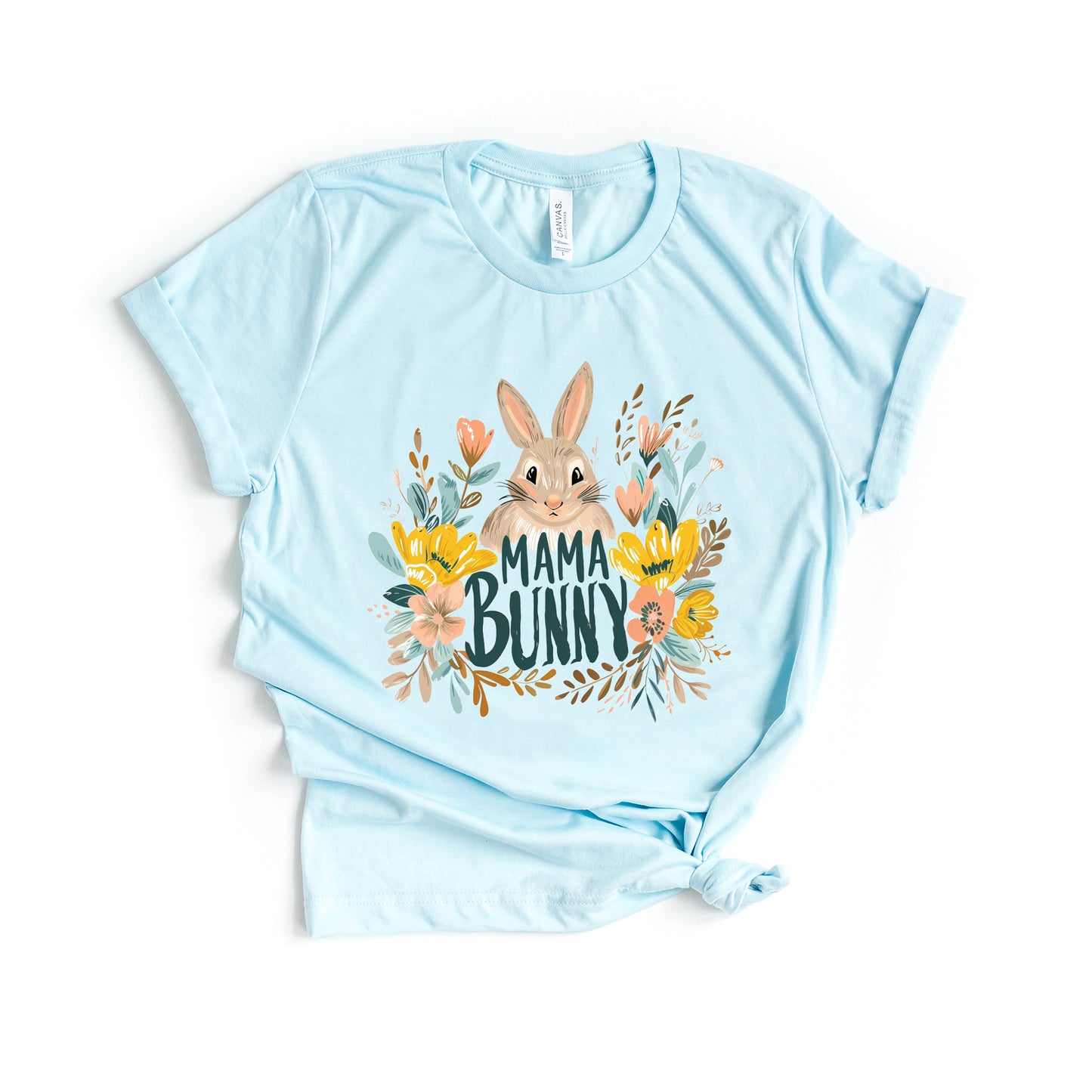 Mama Bunny Floral | Short Sleeve Graphic Tee