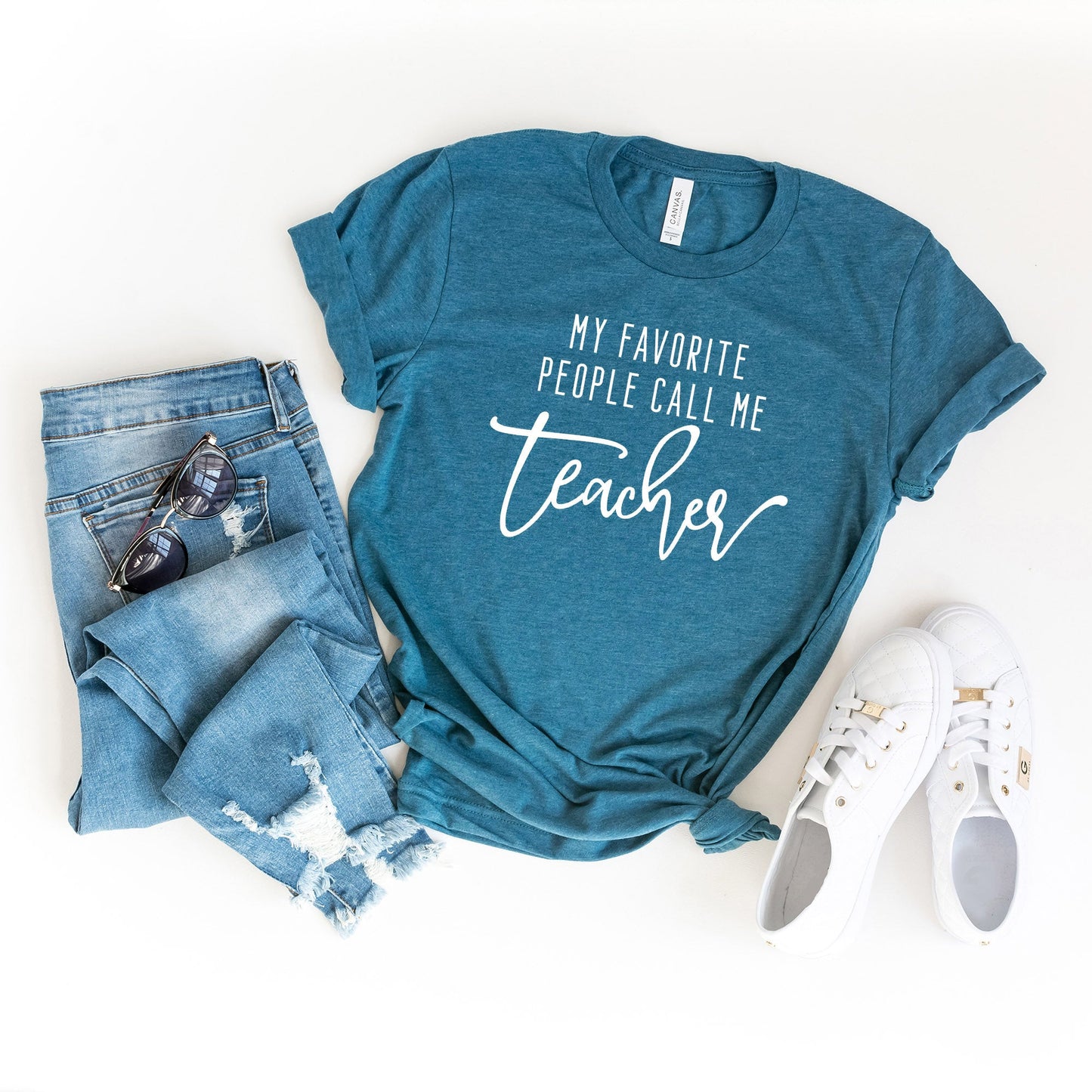 My Favorite People Call Me Teacher | Short Sleeve Graphic Tee