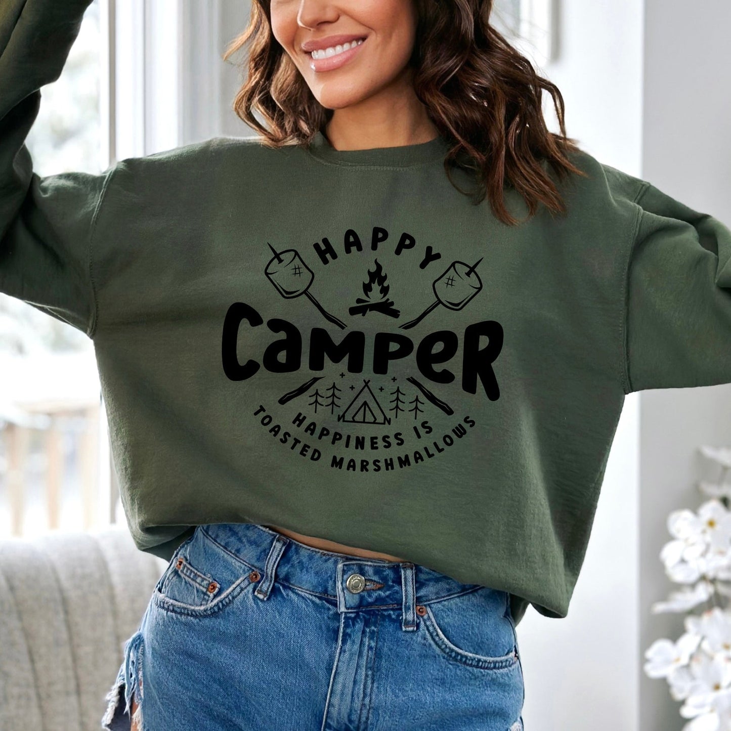 Happy Camper Toasted Marshmallows | Sweatshirt