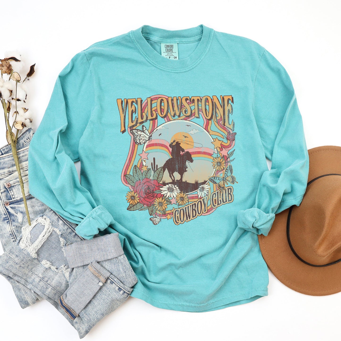 Y Cowboy Club | Garment Dyed Long Sleeve