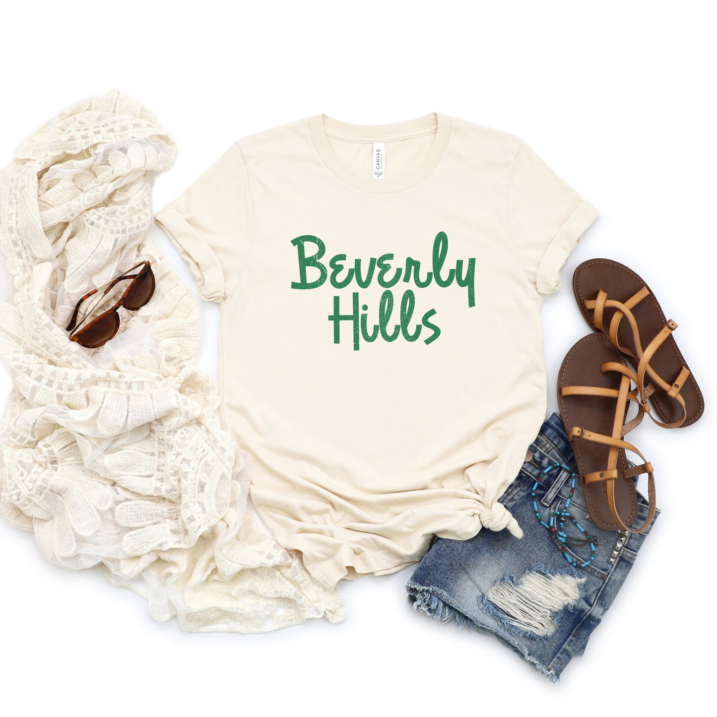 Beverly Hills Cursive | Short Sleeve Graphic Tee