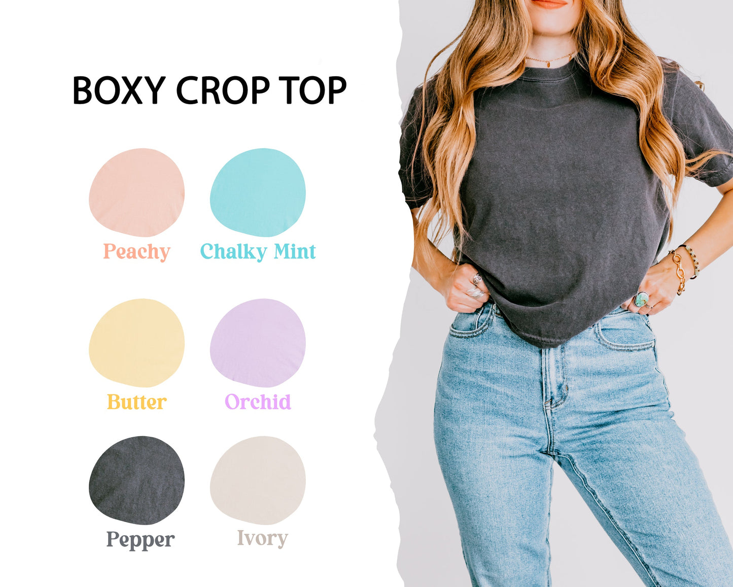 Big Sky Ski Resort | Relaxed Fit Cropped Tee