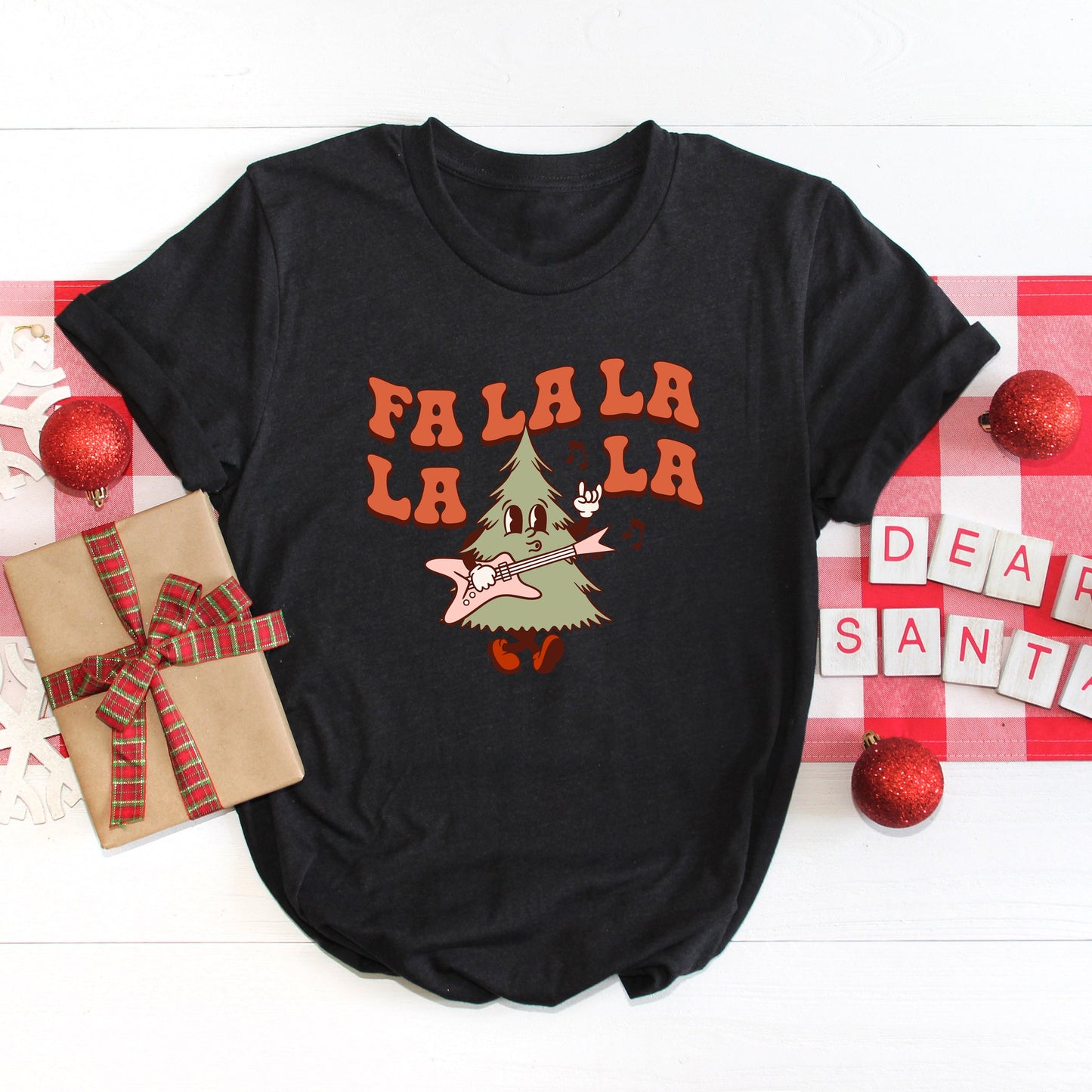 Fa La La Rockin' Tree | Short Sleeve Crew Neck