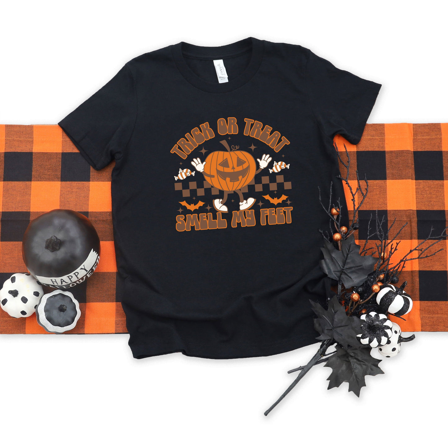 Smell My Feet Checkered | Toddler Graphic Short Sleeve Tee