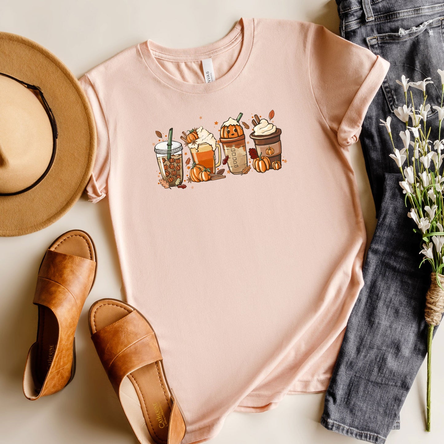 Fall Lattes | Short Sleeve Graphic Tee