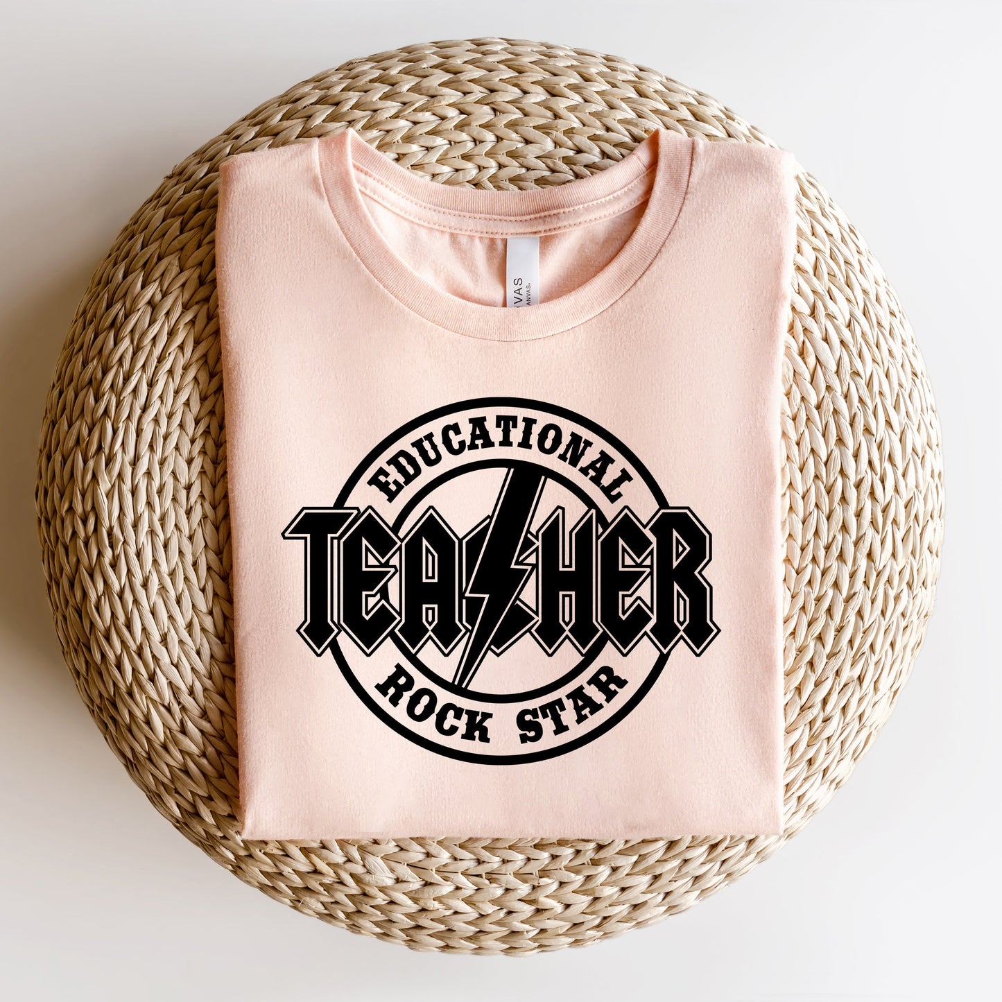 Educational Rockstar Teacher | Short Sleeve Graphic Tee