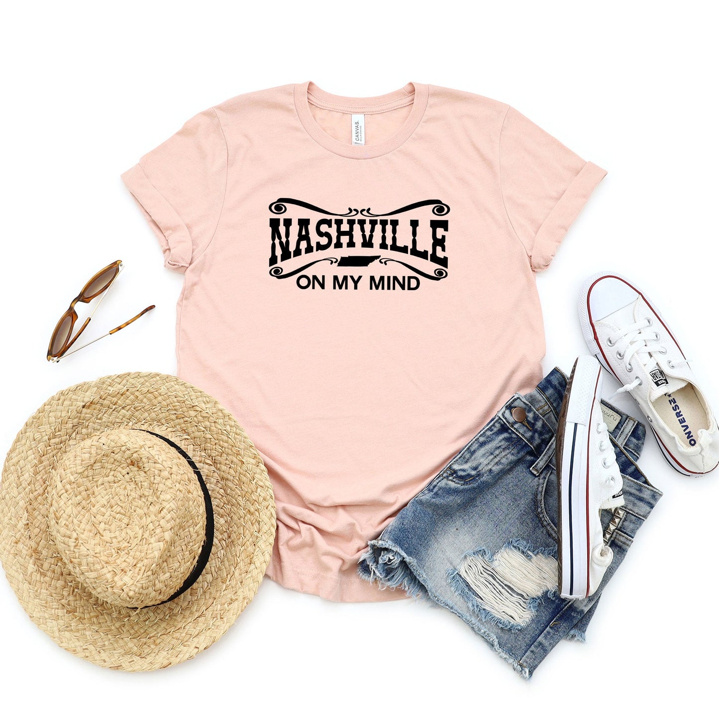 Nashville On My Mind | Short Sleeve Graphic Tee
