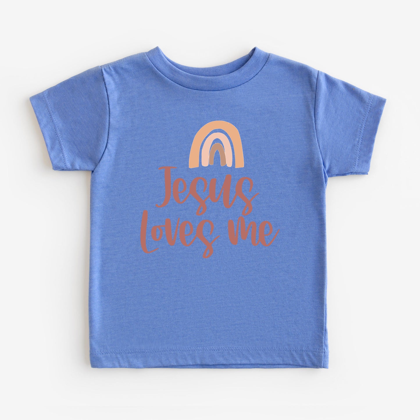 Jesus Loves Me Rainbow | Youth Short Sleeve Crew Neck