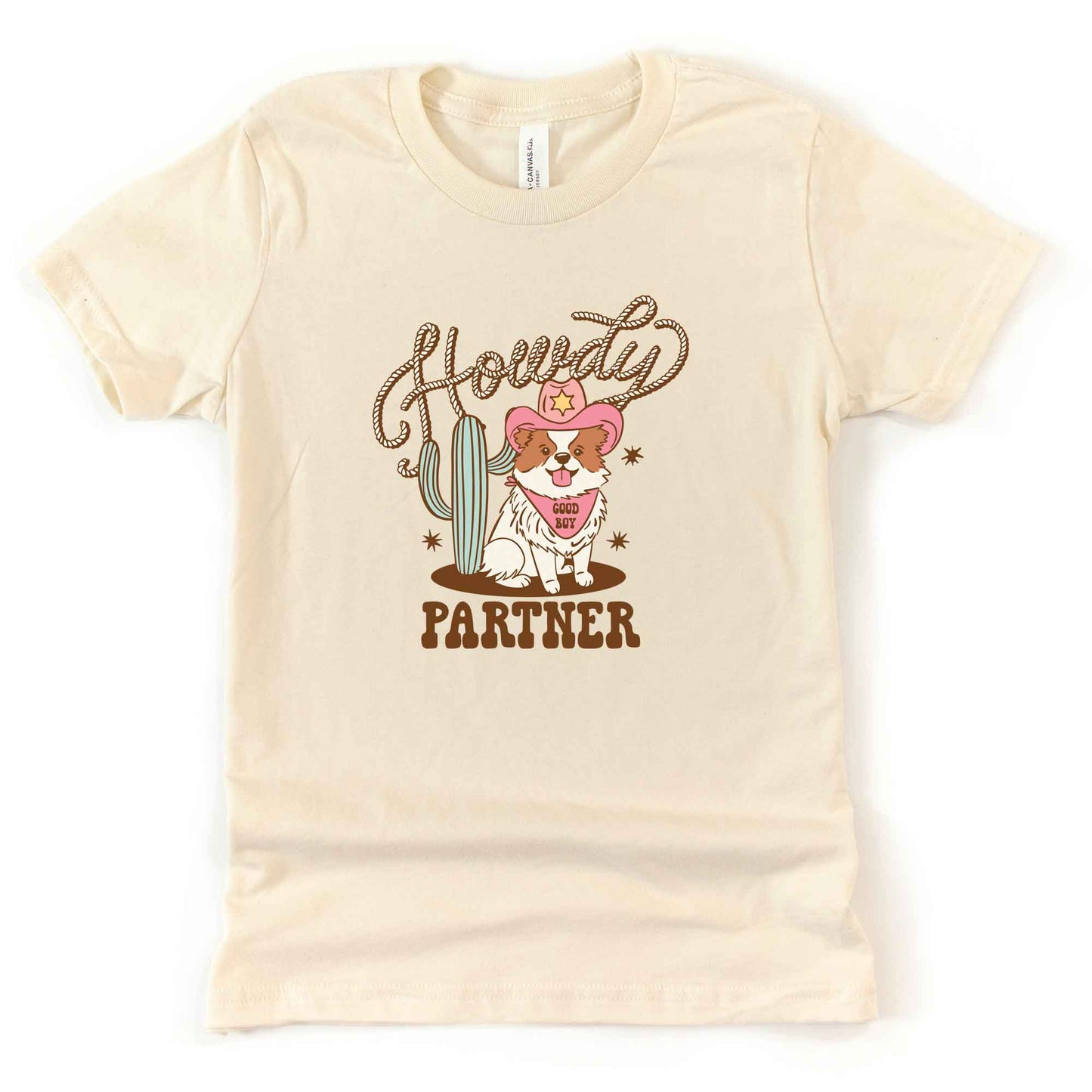 Howdy Partner Dog | Toddler Graphic Short Sleeve Tee