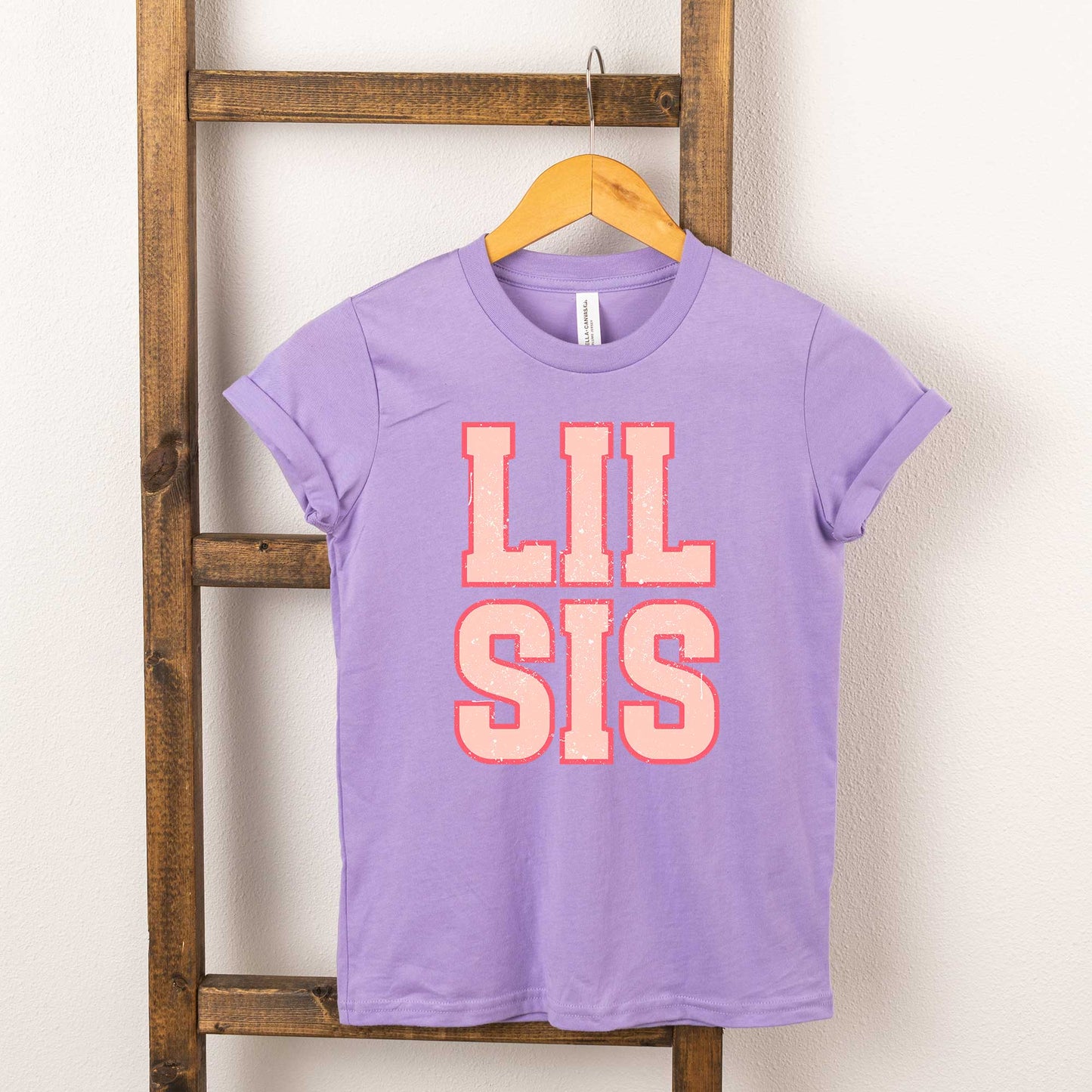 Lil Sis Distressed | Youth Graphic Short Sleeve Tee