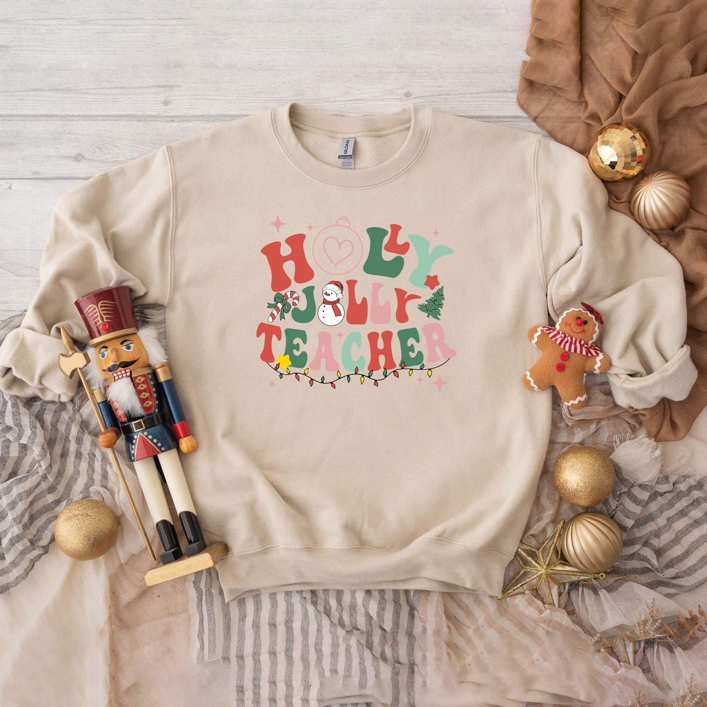 Holly Jolly Teacher | Sweatshirt