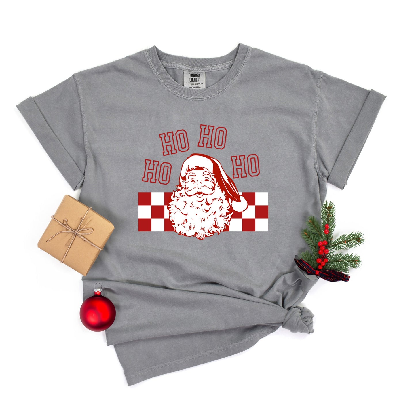 Ho Ho Ho Checkered | Garment Dyed Tee