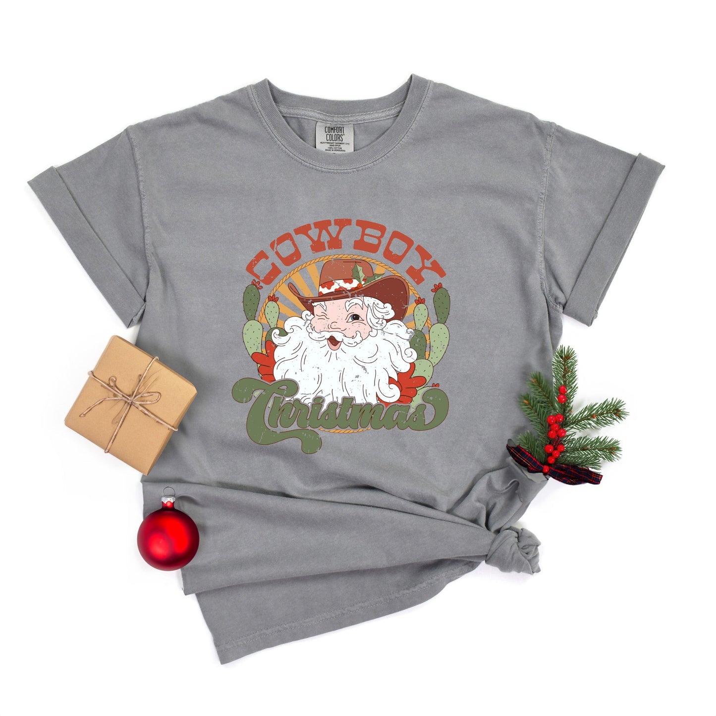 Cowboy Christmas | Garment Dyed Tee