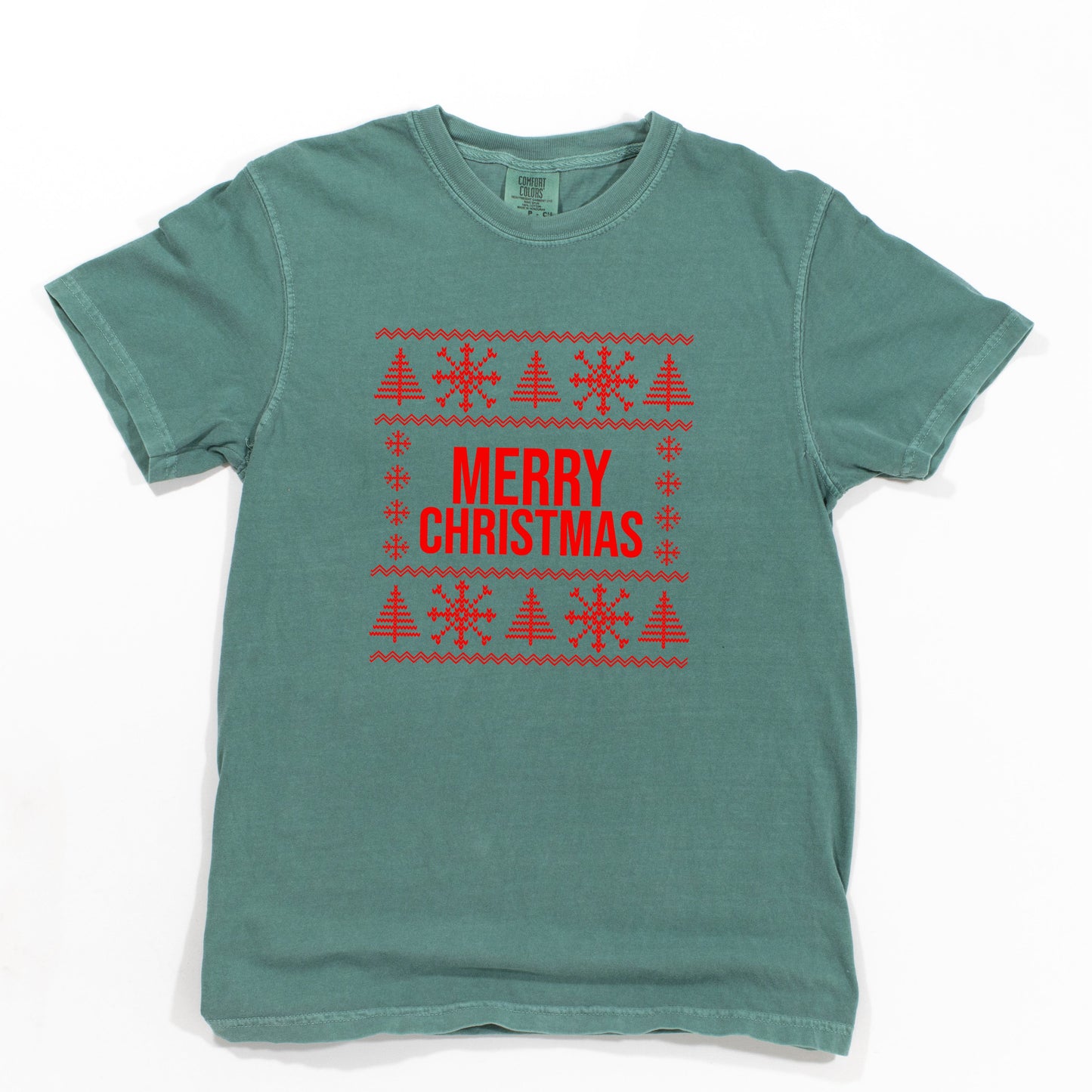 Merry Christmas Sweater | Garment Dyed Tee