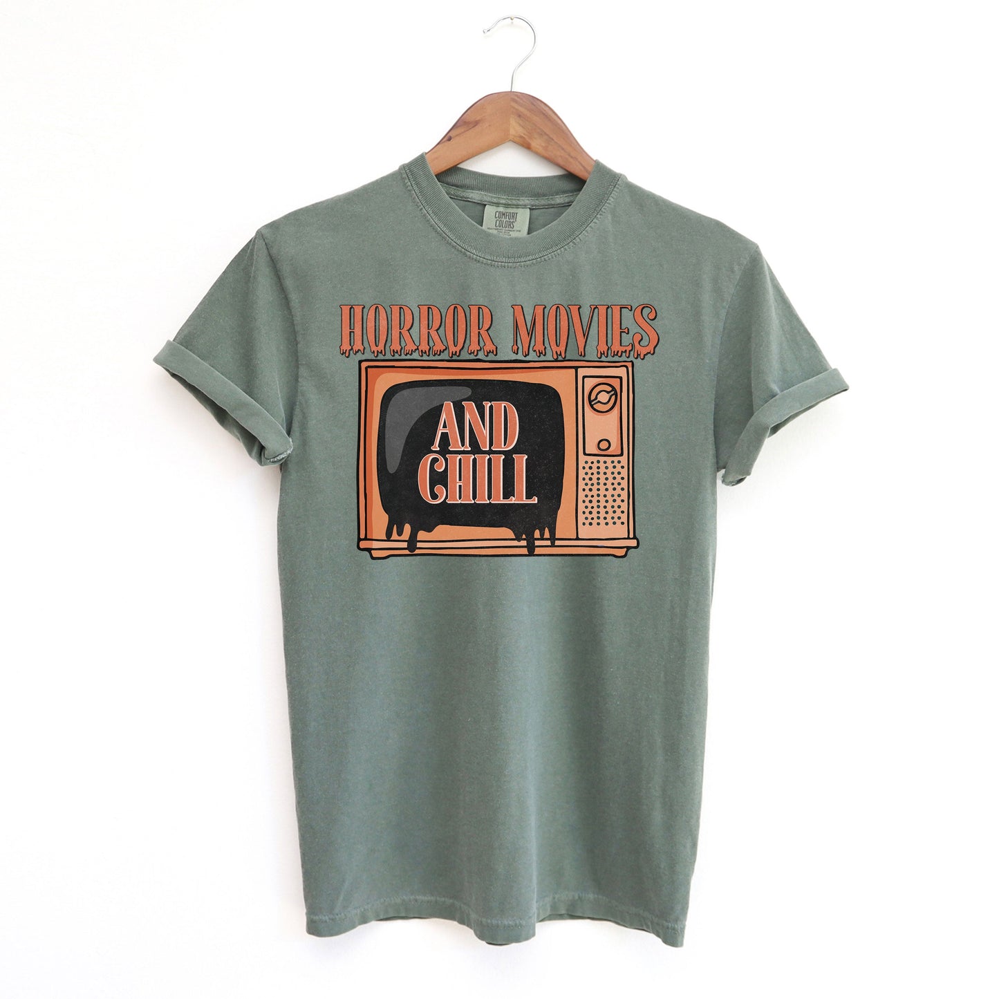 Horror Movies and Chill TV | Garment Dyed Tee