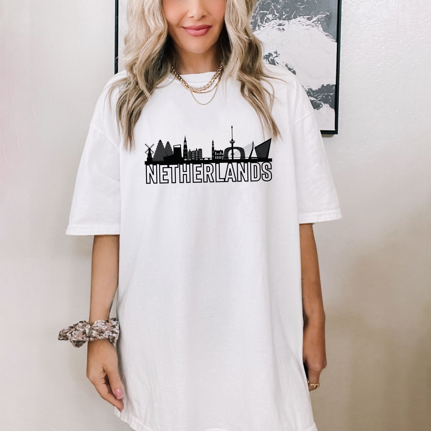 Netherlands Buildings | Garment Dyed Tee