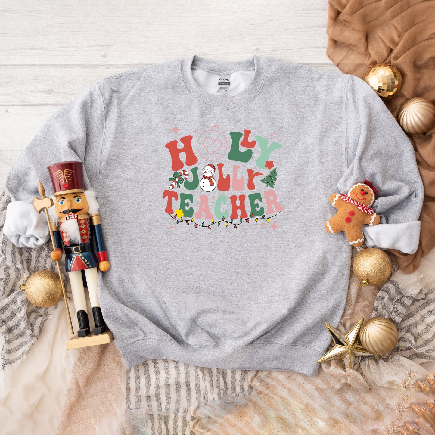 Holly Jolly Teacher | Sweatshirt