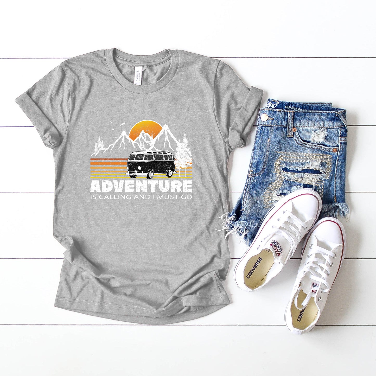 Adventure is Calling Retro | Short Sleeve Graphic Tee