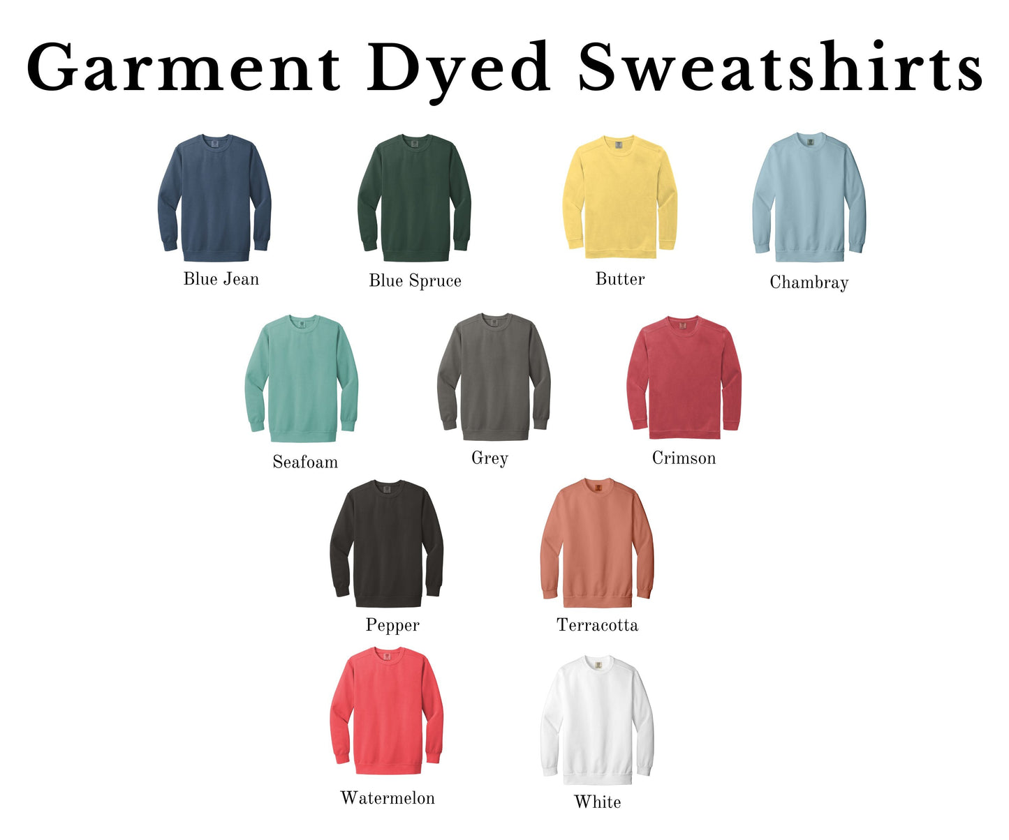 Joy To The World Bold Cursive | Garment Dyed Sweatshirt