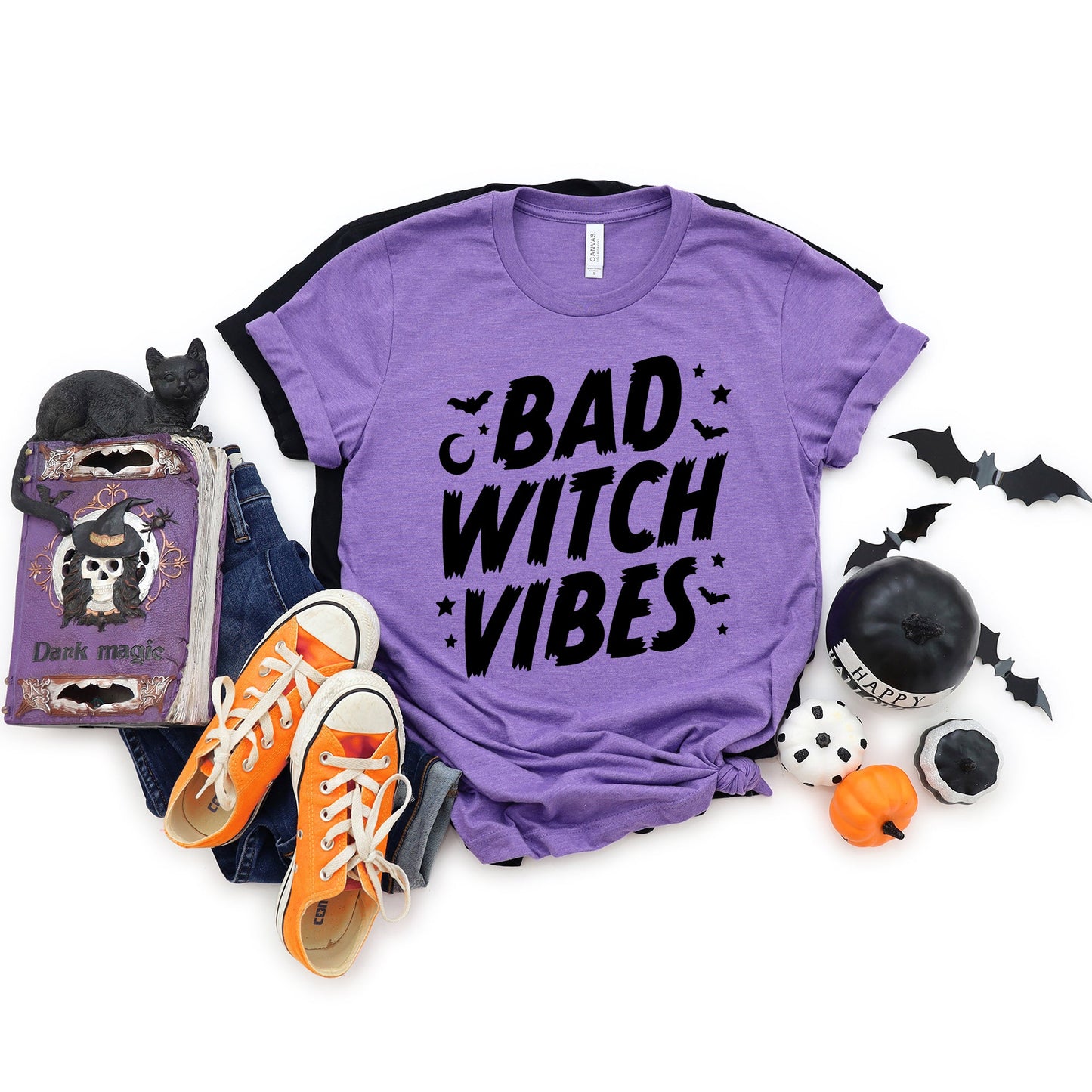 Bad W Vibes Moon | Short Sleeve Crew Neck