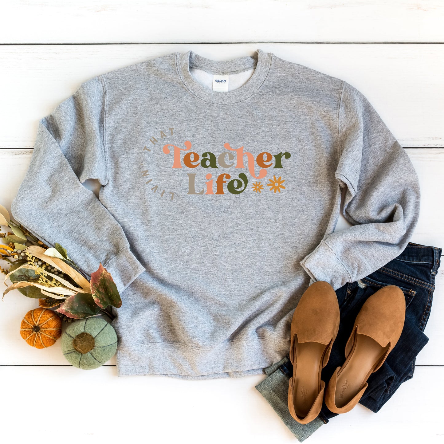 Teacher Life Colorful | Sweatshirt