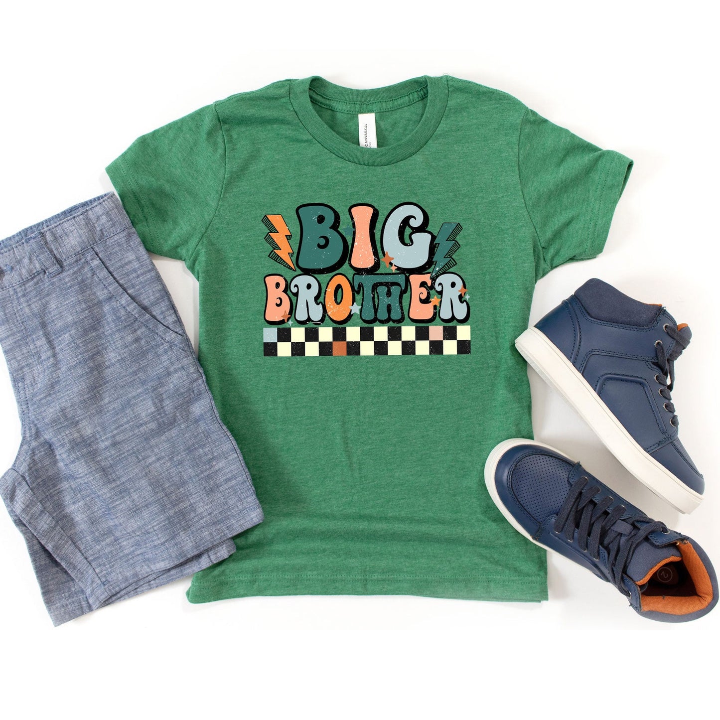 Big Brother Checkered | Youth Graphic Short Sleeve Tee