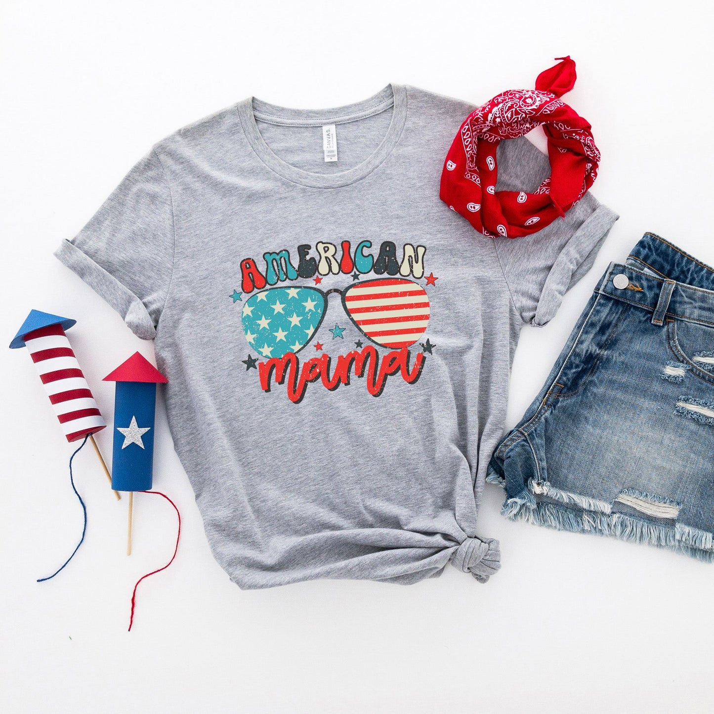 American Mama Sunglasses | Short Sleeve Graphic Tee