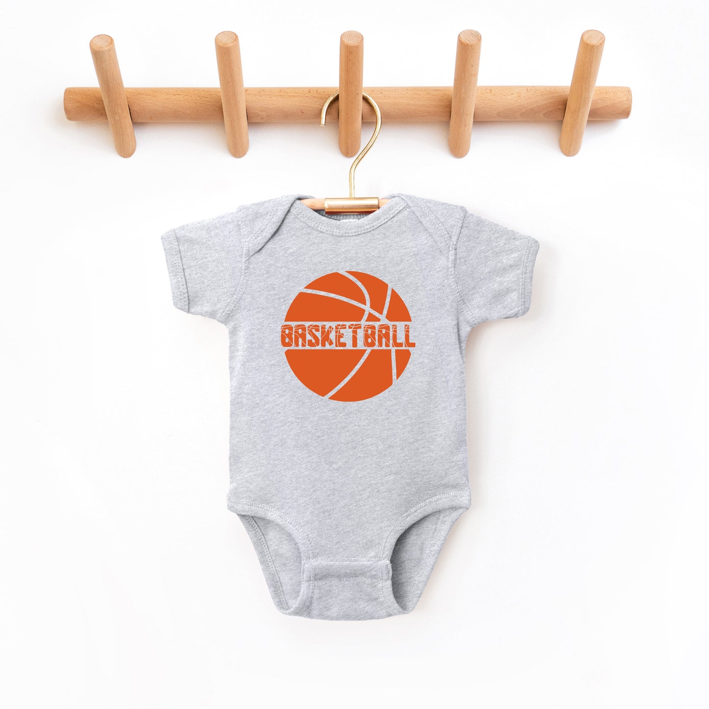 Basketball With Ball | Baby Graphic Short Sleeve Bodysuit