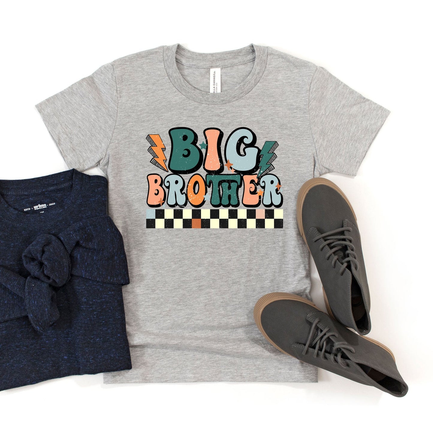 Big Brother Checkered | Youth Graphic Short Sleeve Tee