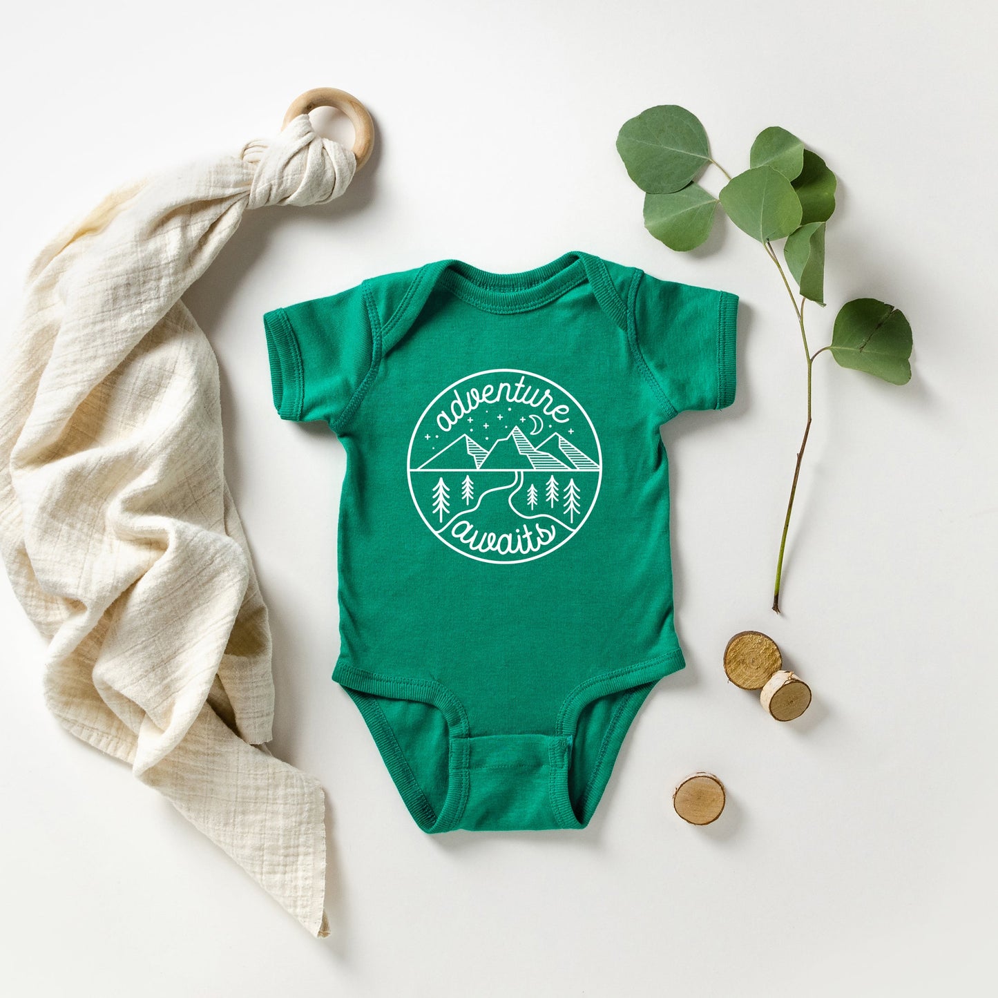Adventure Awaits | Baby Graphic Short Sleeve Bodysuit