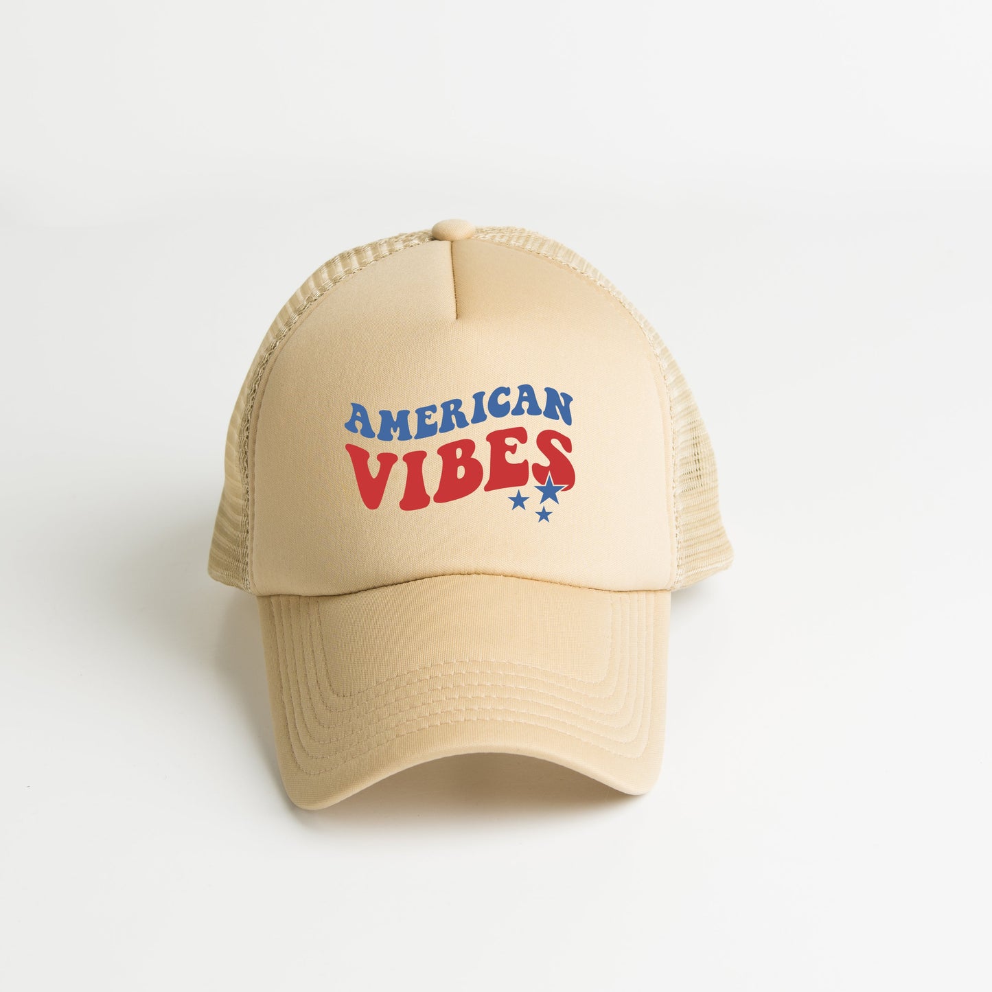 American Vibes Wavy Stars | Foam Trucker Hat