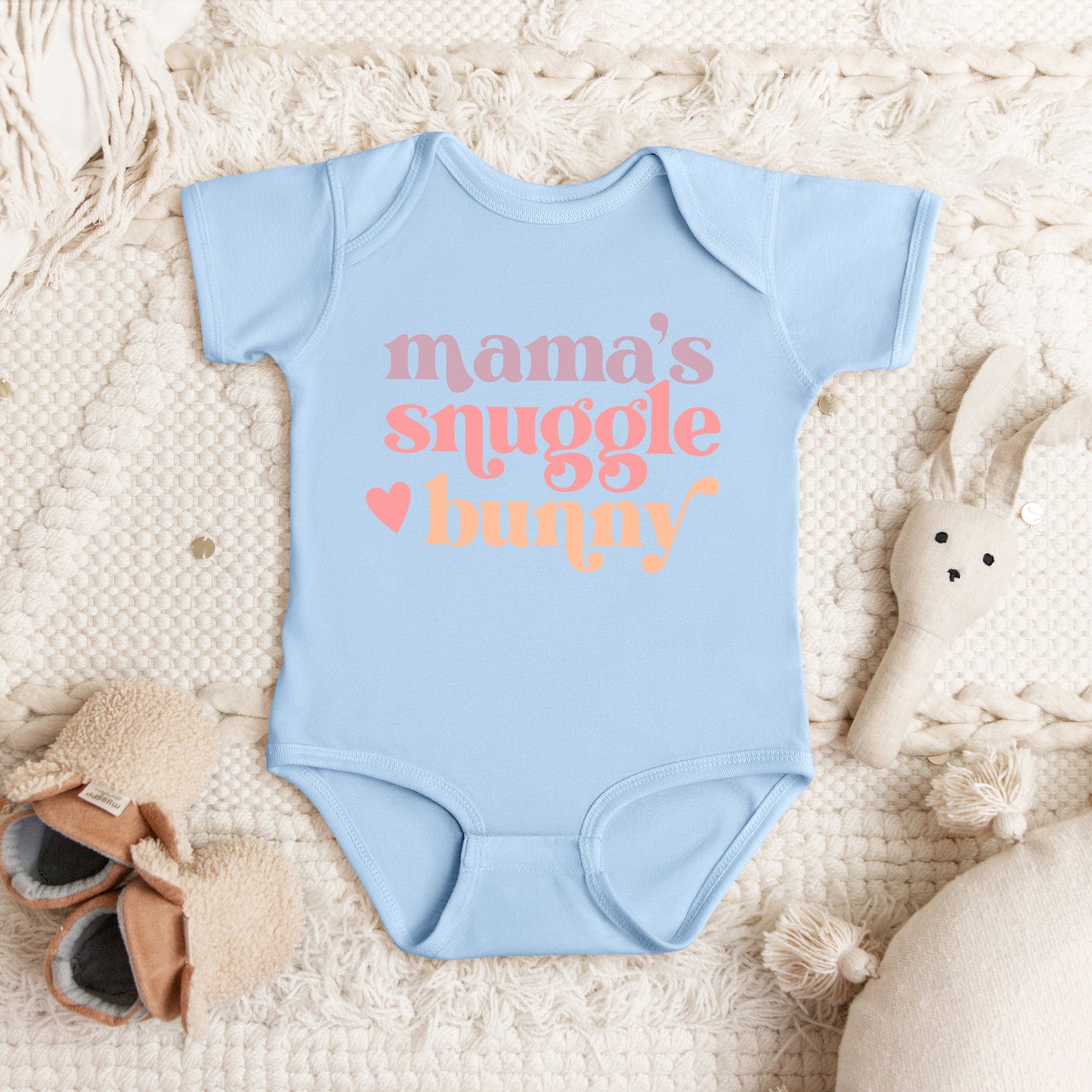 Mama's Snuggle Bunny | Baby Graphic Short Sleeve Bodysuit