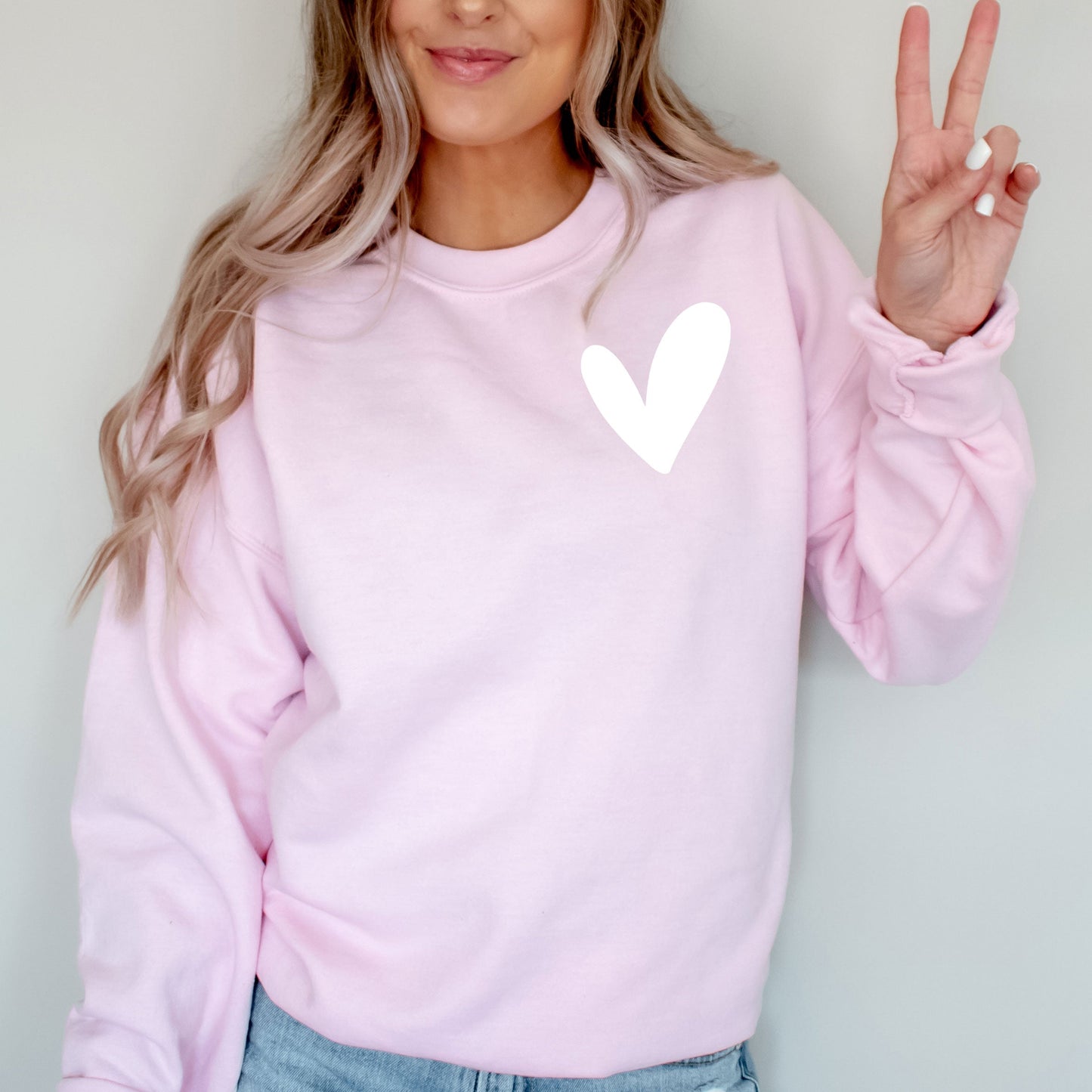Love Yourself Heart | Front & Back Graphic Sweatshirt