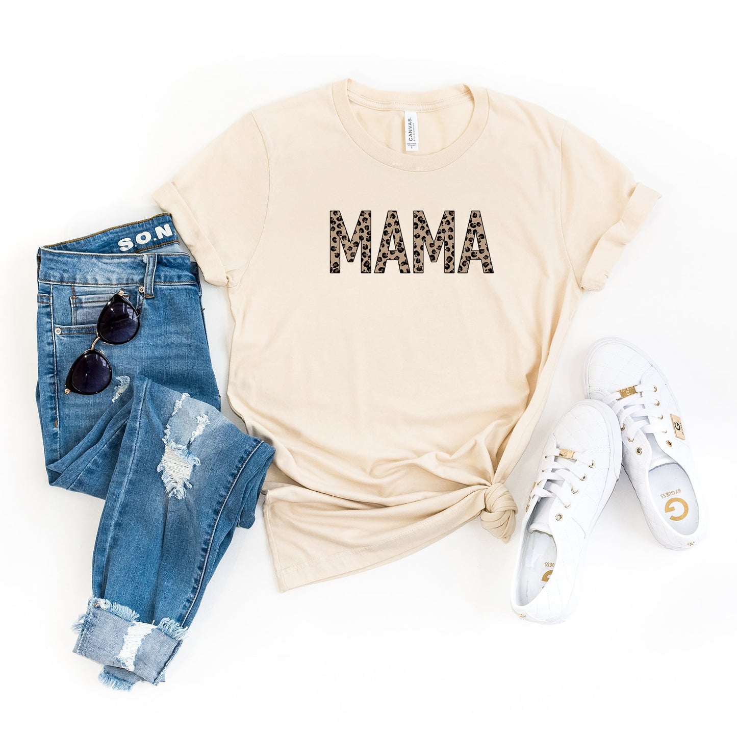 Mama - Leopard | Short Sleeve Graphic Tee