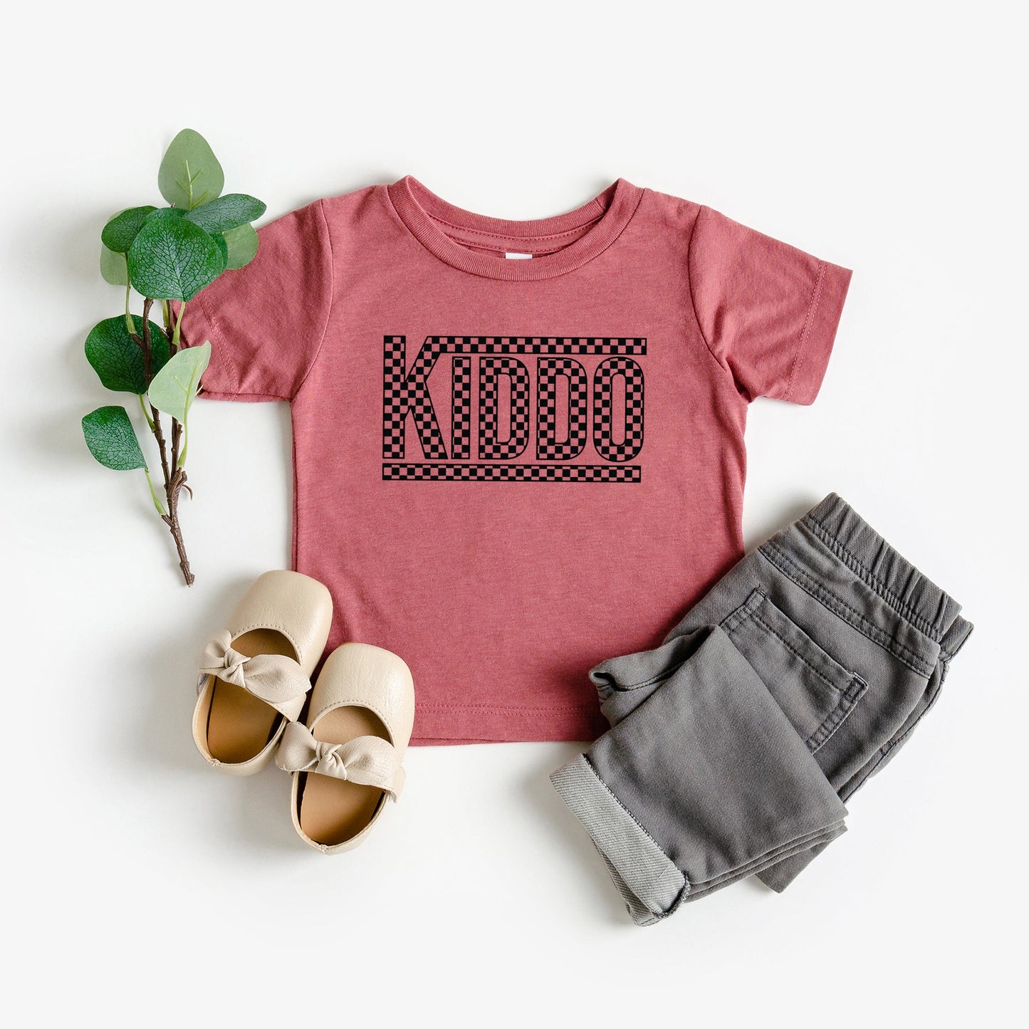 Kiddo Checkered | Youth Graphic Short Sleeve Tee
