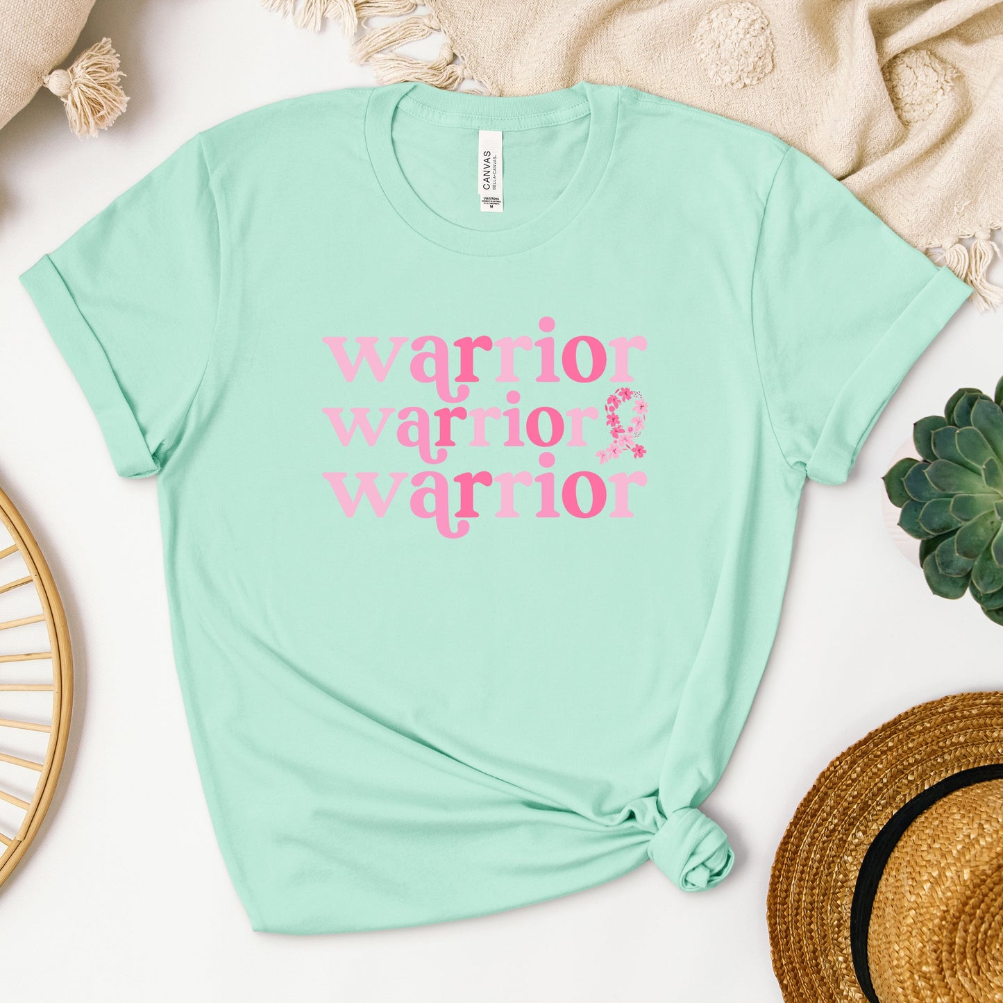 Breast Cancer Warrior | Short Sleeve Crew Neck