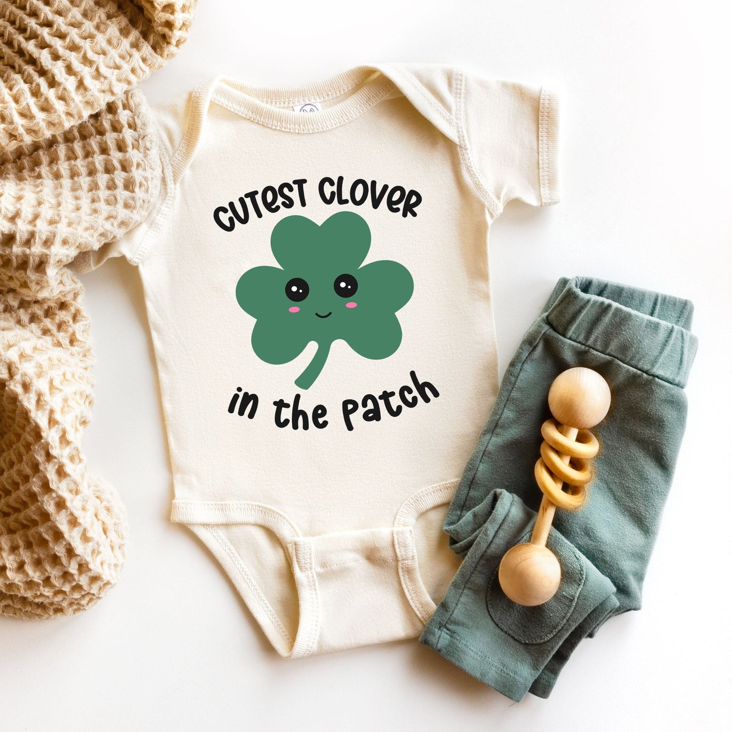 Cutest Clover | Baby Graphic Short Sleeve Bodysuit