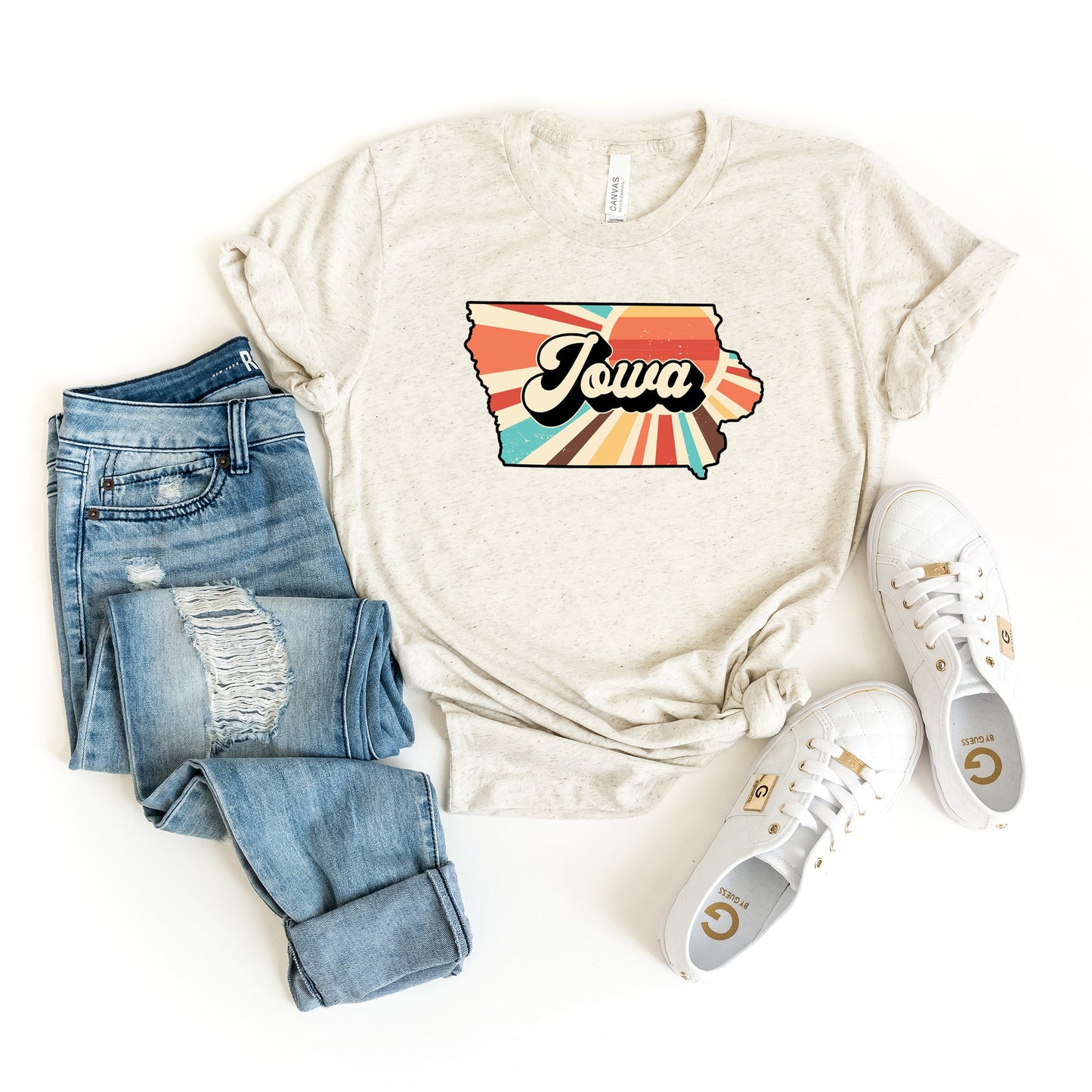Retro Iowa | Short Sleeve Graphic Tee