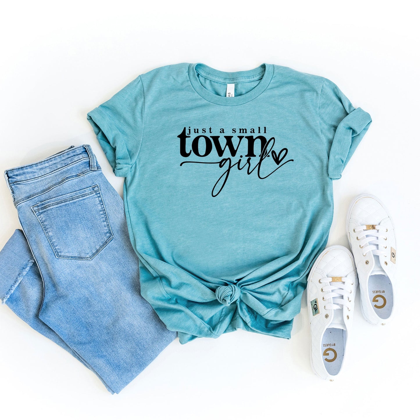 Small Town Girl Heart | Short Sleeve Graphic Tee