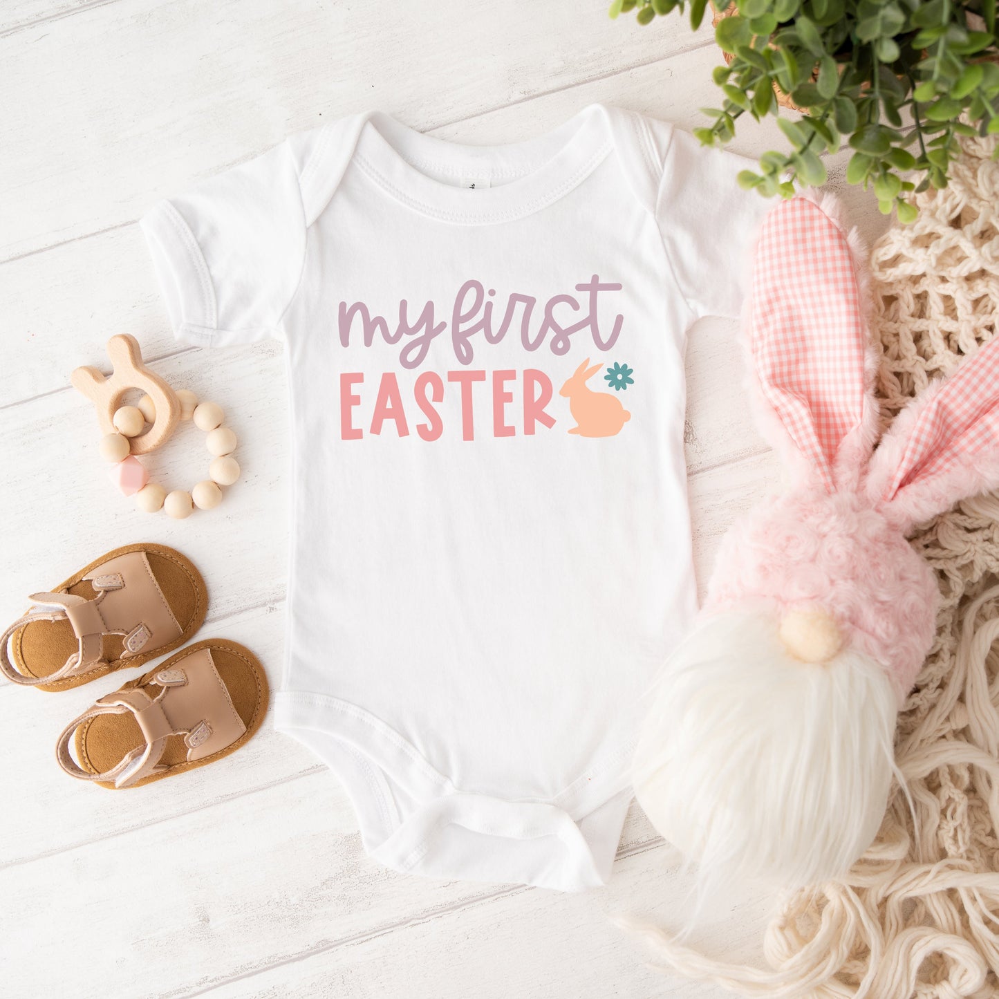 My First Easter Bunny | Baby Graphic Short Sleeve Bodysuit